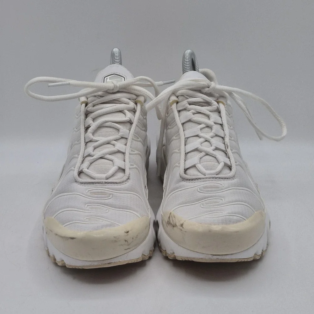 Nike Air Max Plus Shoes Youth Size 6.5Y‎ White Tn Running Sneakers CW7044-100